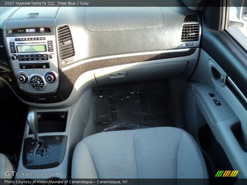 Silver Blue / Gray 2007 Hyundai Santa Fe GLS