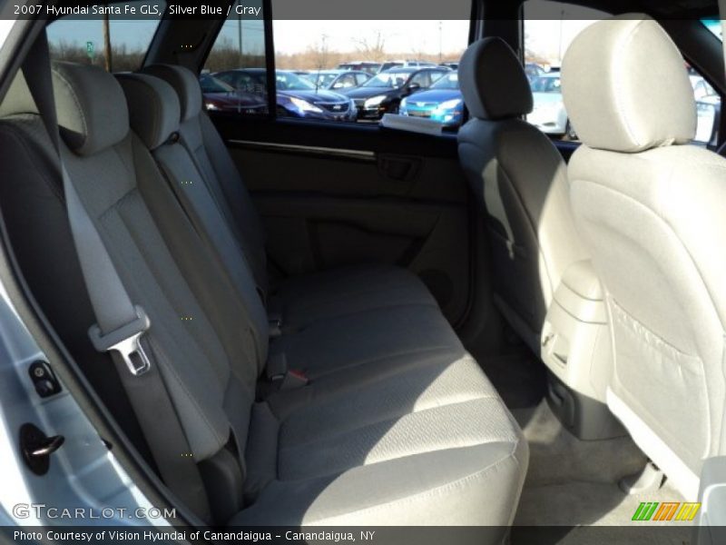 Silver Blue / Gray 2007 Hyundai Santa Fe GLS