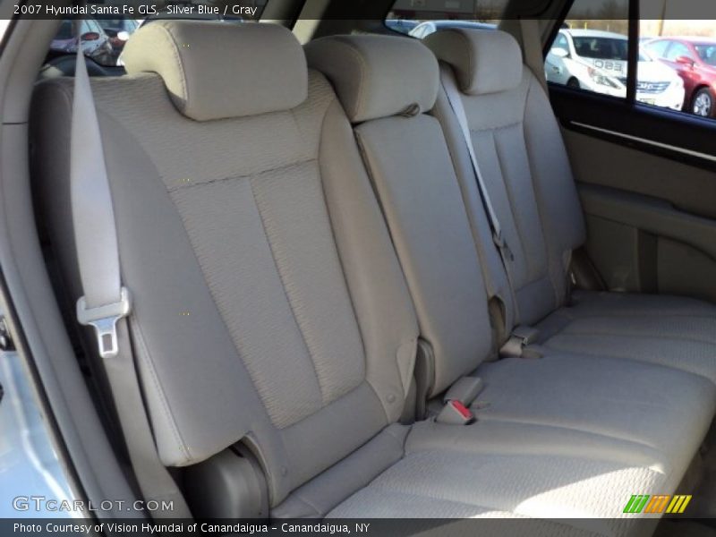 Silver Blue / Gray 2007 Hyundai Santa Fe GLS