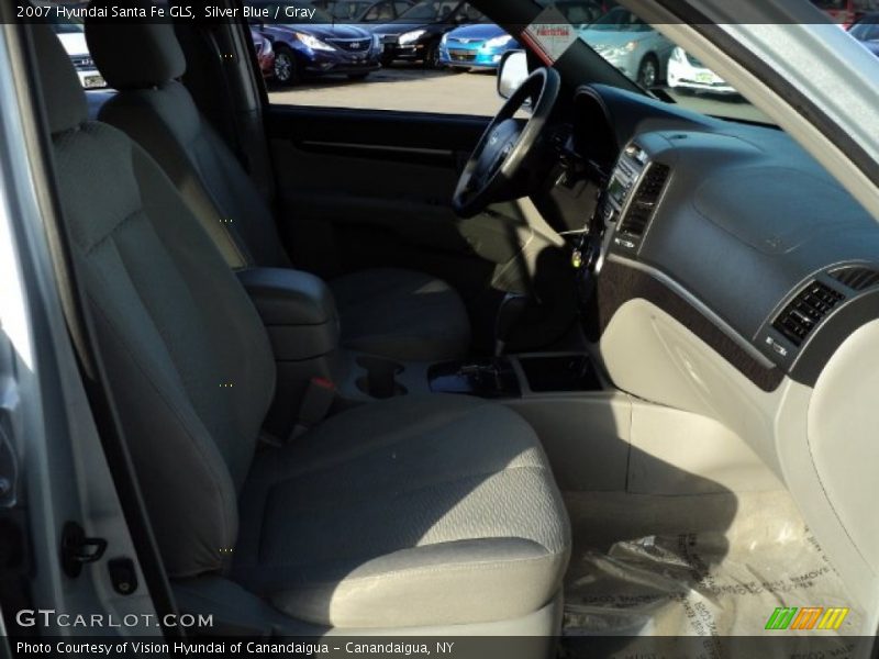 Silver Blue / Gray 2007 Hyundai Santa Fe GLS