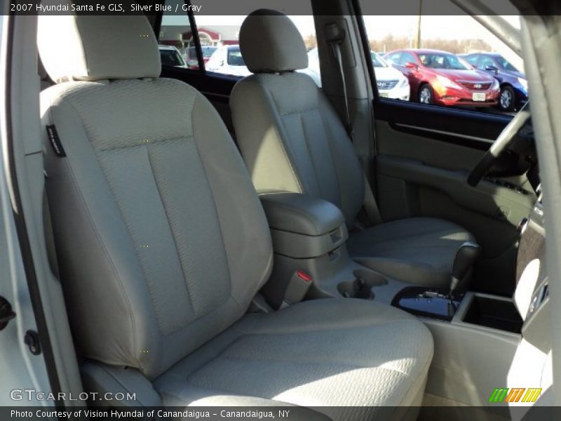 Silver Blue / Gray 2007 Hyundai Santa Fe GLS