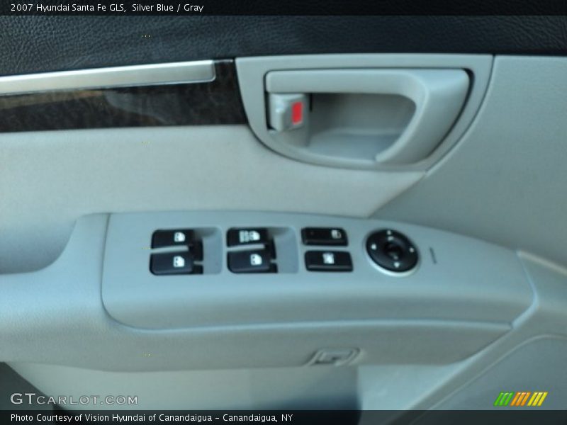Silver Blue / Gray 2007 Hyundai Santa Fe GLS