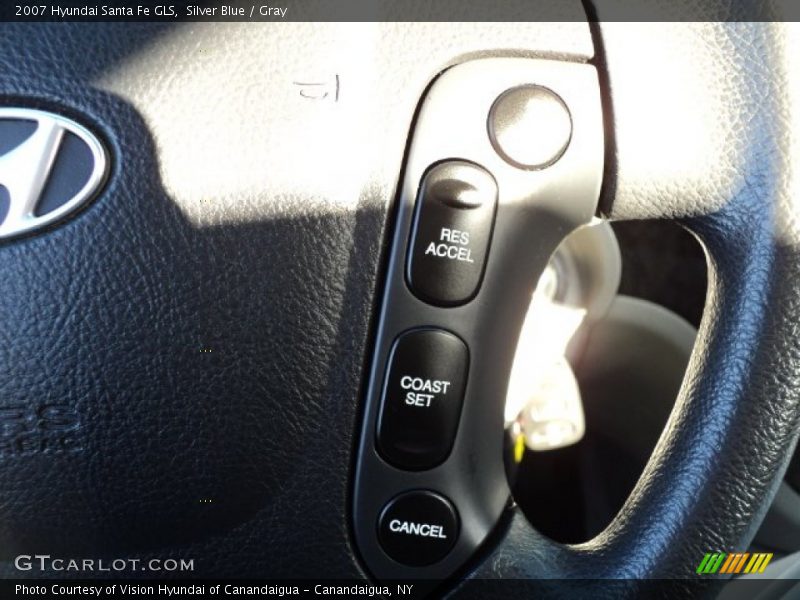 Silver Blue / Gray 2007 Hyundai Santa Fe GLS
