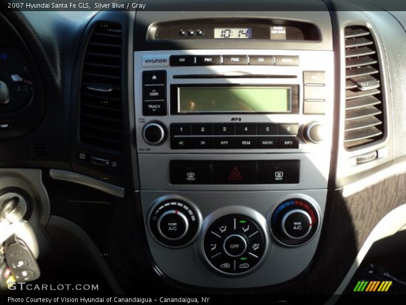 Silver Blue / Gray 2007 Hyundai Santa Fe GLS