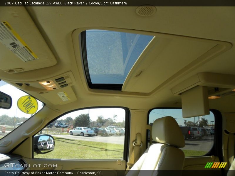 Black Raven / Cocoa/Light Cashmere 2007 Cadillac Escalade ESV AWD