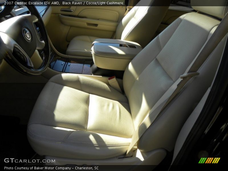 Black Raven / Cocoa/Light Cashmere 2007 Cadillac Escalade ESV AWD