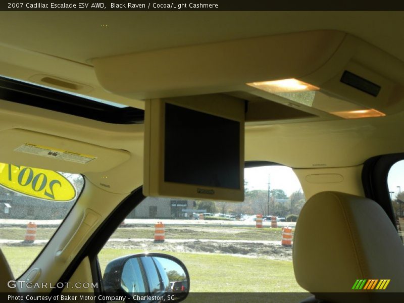 Black Raven / Cocoa/Light Cashmere 2007 Cadillac Escalade ESV AWD