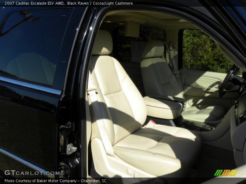 Black Raven / Cocoa/Light Cashmere 2007 Cadillac Escalade ESV AWD
