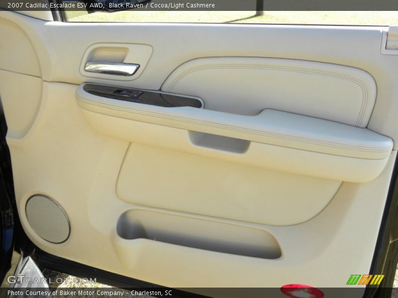 Black Raven / Cocoa/Light Cashmere 2007 Cadillac Escalade ESV AWD