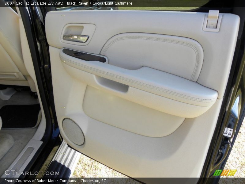 Black Raven / Cocoa/Light Cashmere 2007 Cadillac Escalade ESV AWD