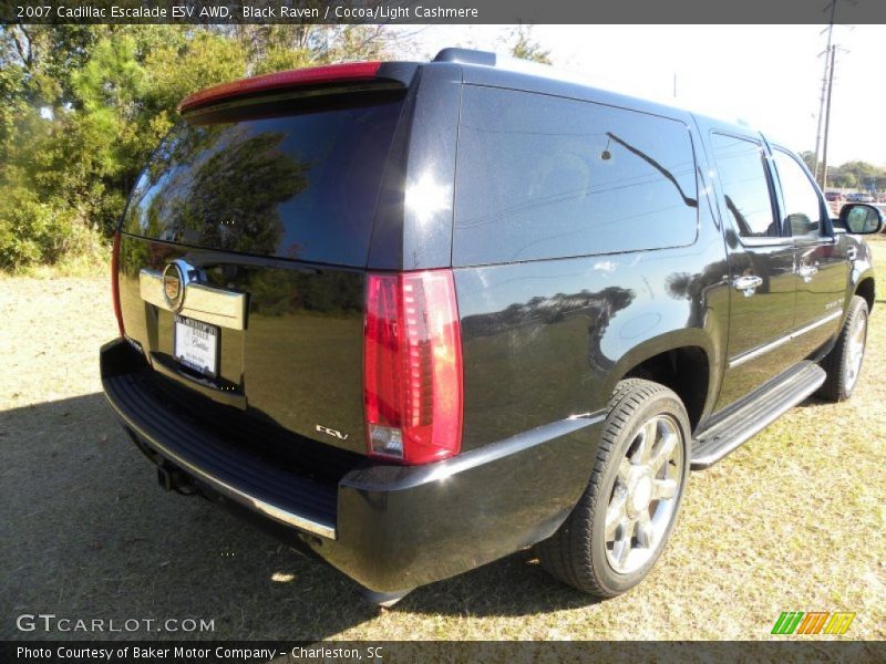 Black Raven / Cocoa/Light Cashmere 2007 Cadillac Escalade ESV AWD