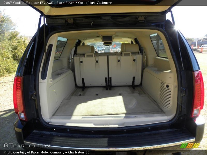 Black Raven / Cocoa/Light Cashmere 2007 Cadillac Escalade ESV AWD