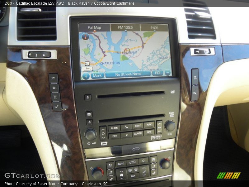 Black Raven / Cocoa/Light Cashmere 2007 Cadillac Escalade ESV AWD