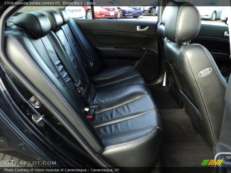 Ebony Black / Black 2008 Hyundai Sonata Limited V6