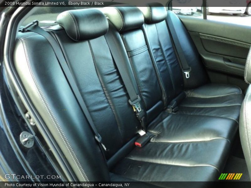 Ebony Black / Black 2008 Hyundai Sonata Limited V6