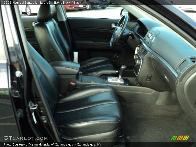 Ebony Black / Black 2008 Hyundai Sonata Limited V6