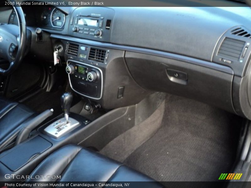Ebony Black / Black 2008 Hyundai Sonata Limited V6