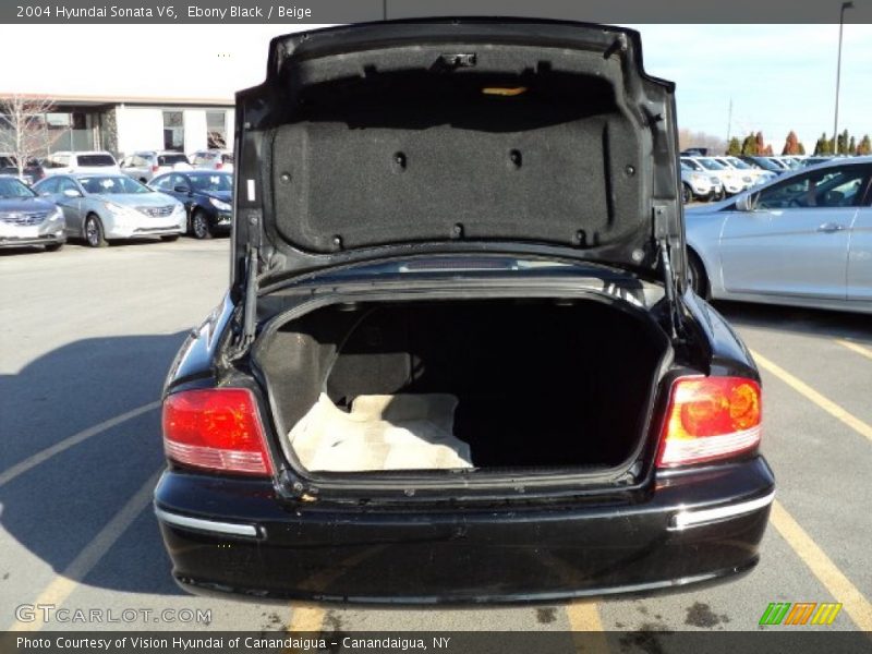 Ebony Black / Beige 2004 Hyundai Sonata V6