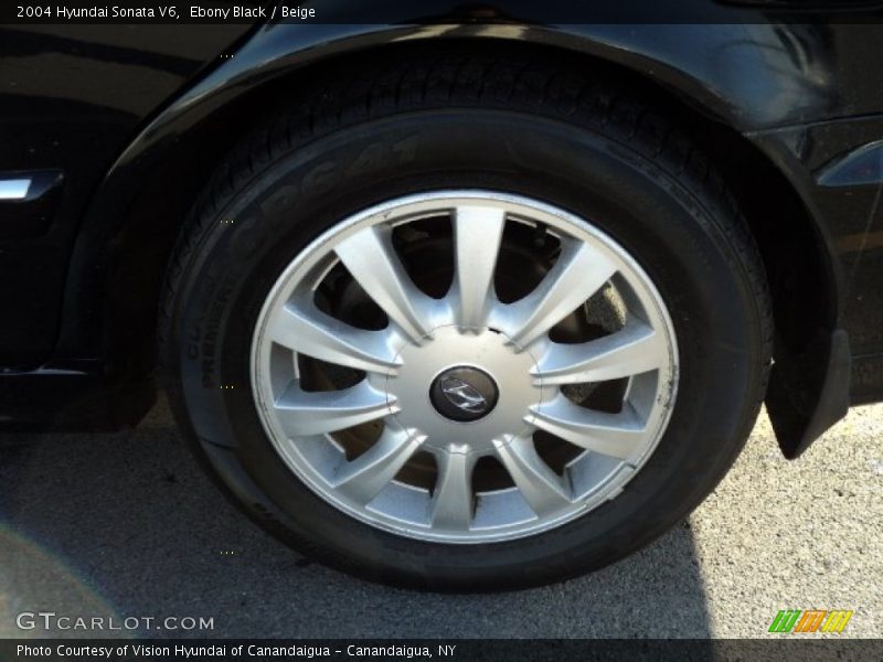 Ebony Black / Beige 2004 Hyundai Sonata V6
