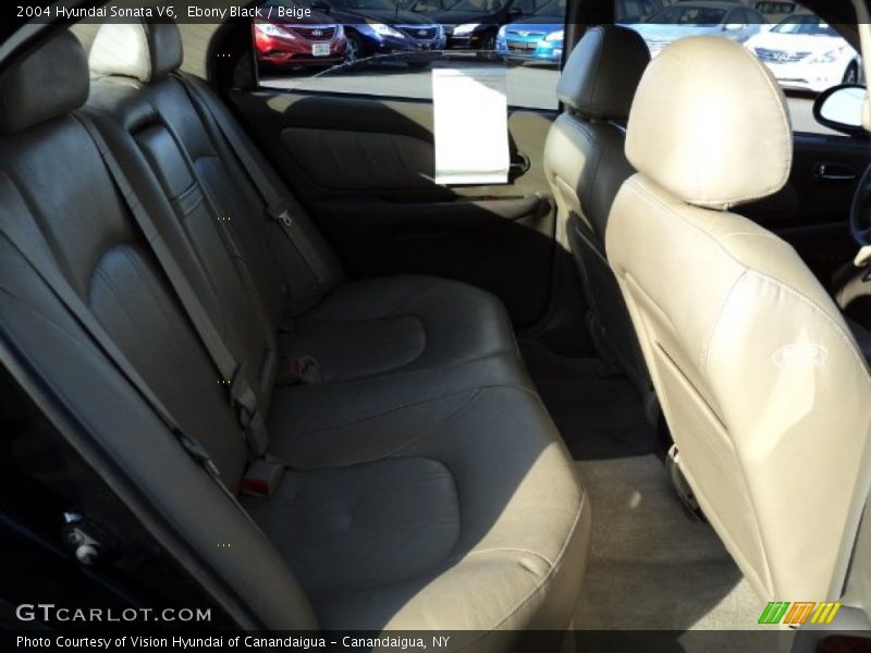 Ebony Black / Beige 2004 Hyundai Sonata V6