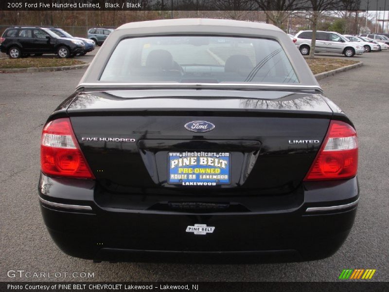 Black / Black 2005 Ford Five Hundred Limited