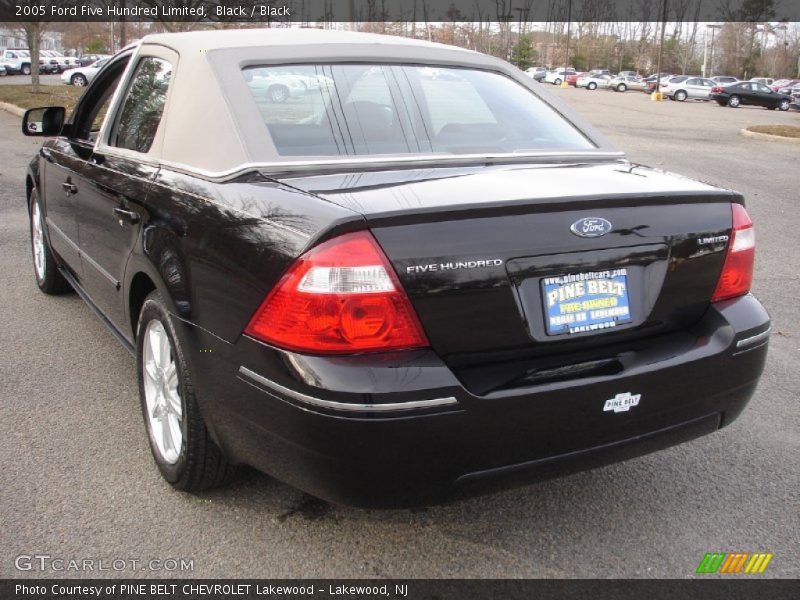 Black / Black 2005 Ford Five Hundred Limited