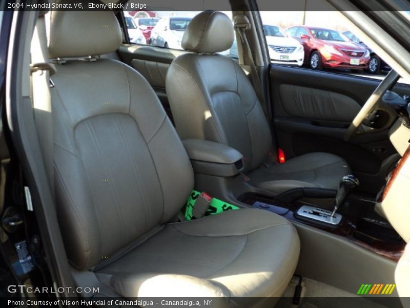 Ebony Black / Beige 2004 Hyundai Sonata V6