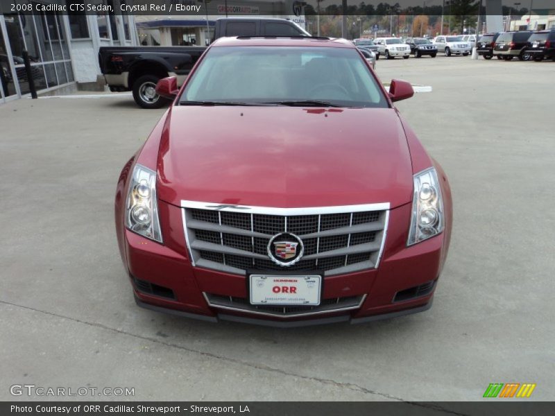 Crystal Red / Ebony 2008 Cadillac CTS Sedan