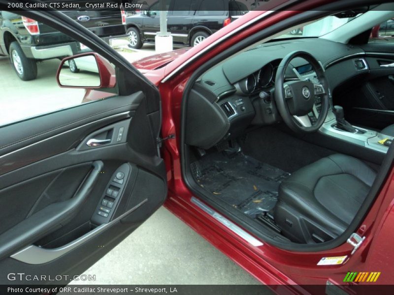 Crystal Red / Ebony 2008 Cadillac CTS Sedan