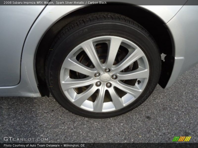 Spark Silver Metallic / Carbon Black 2008 Subaru Impreza WRX Wagon