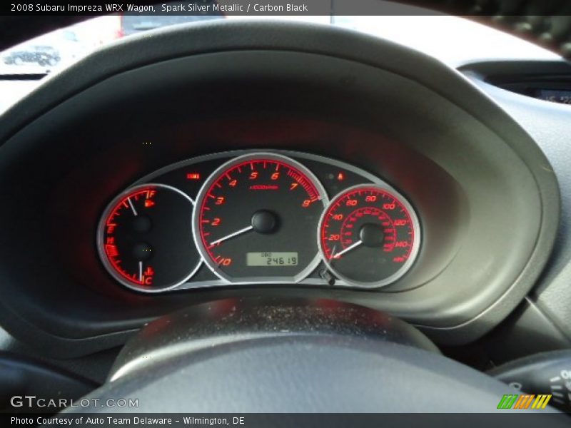 Spark Silver Metallic / Carbon Black 2008 Subaru Impreza WRX Wagon