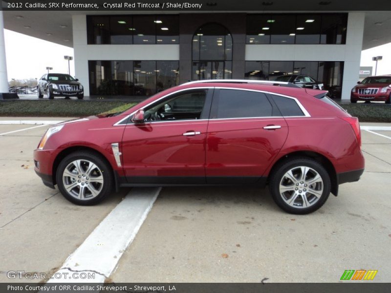 Crystal Red Tintcoat / Shale/Ebony 2012 Cadillac SRX Performance
