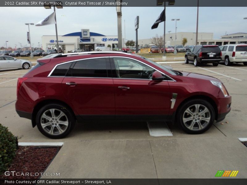 Crystal Red Tintcoat / Shale/Ebony 2012 Cadillac SRX Performance