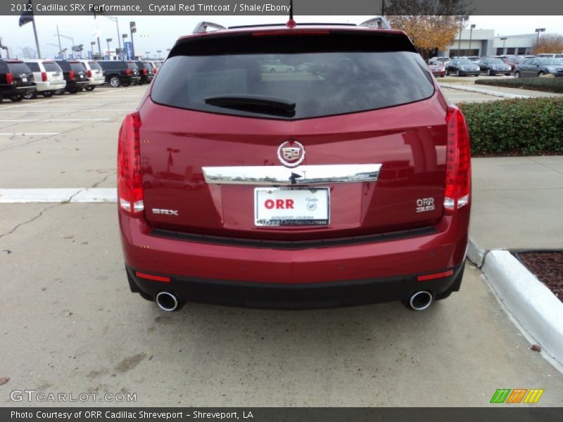 Crystal Red Tintcoat / Shale/Ebony 2012 Cadillac SRX Performance