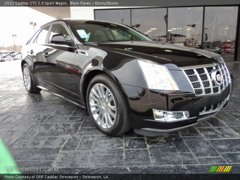 Black Raven / Ebony/Ebony 2012 Cadillac CTS 3.0 Sport Wagon