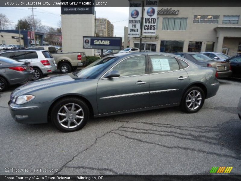 Steelmist Gray Metallic / Ebony 2005 Buick LaCrosse CXS