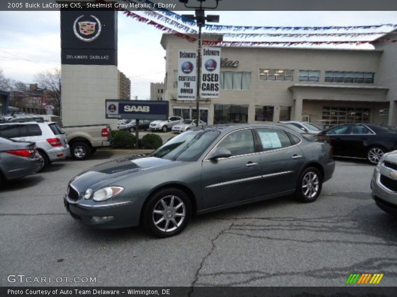 Steelmist Gray Metallic / Ebony 2005 Buick LaCrosse CXS