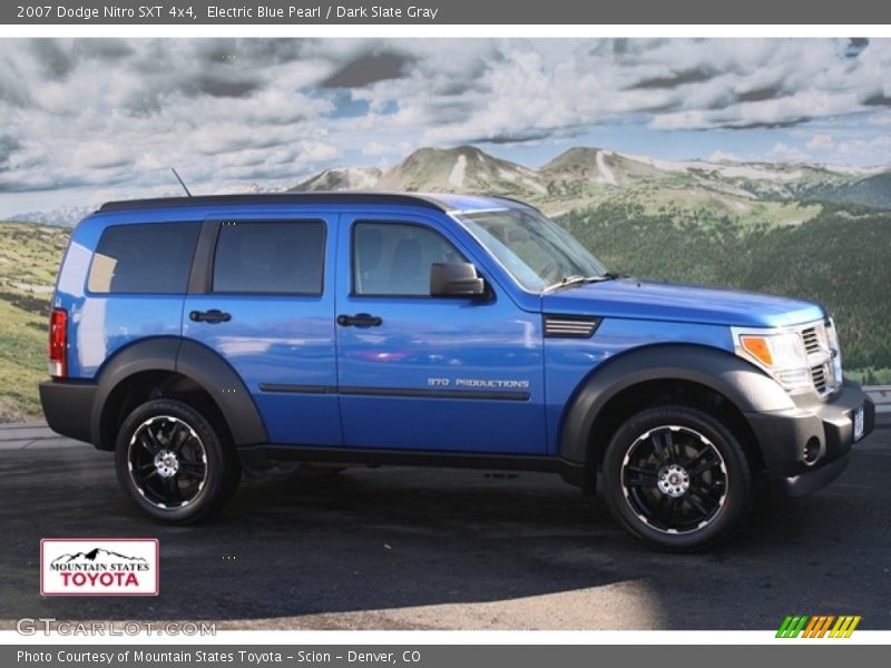 Electric Blue Pearl / Dark Slate Gray 2007 Dodge Nitro SXT 4x4