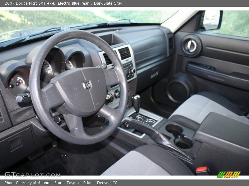 Electric Blue Pearl / Dark Slate Gray 2007 Dodge Nitro SXT 4x4