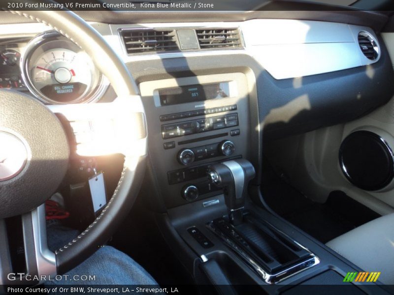 Kona Blue Metallic / Stone 2010 Ford Mustang V6 Premium Convertible