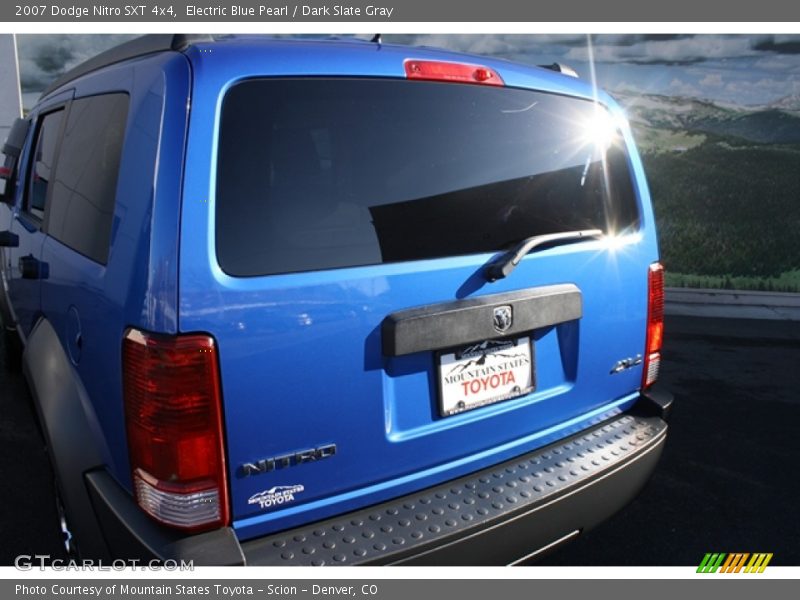 Electric Blue Pearl / Dark Slate Gray 2007 Dodge Nitro SXT 4x4