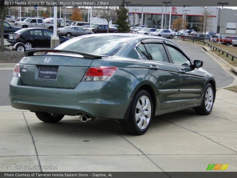 Mystic Green Metallic / Black 2010 Honda Accord EX Sedan