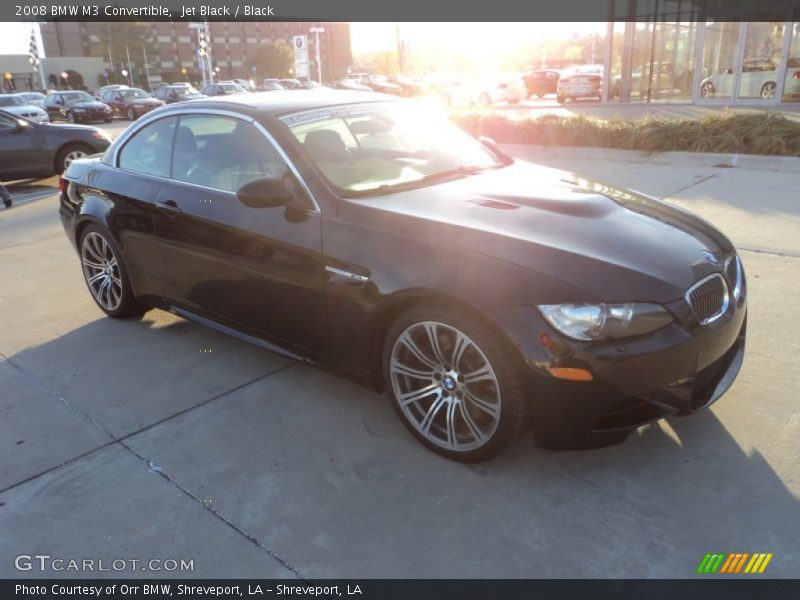 Jet Black / Black 2008 BMW M3 Convertible