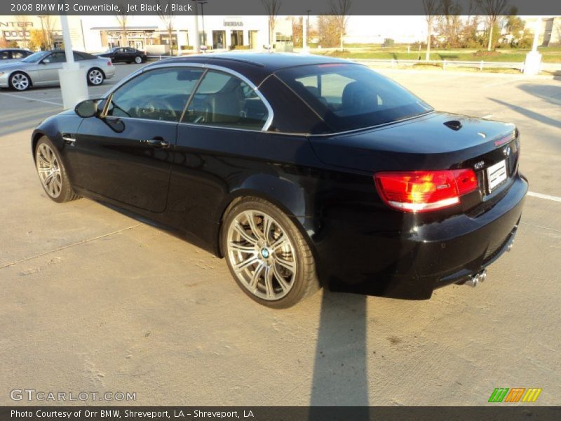 Jet Black / Black 2008 BMW M3 Convertible