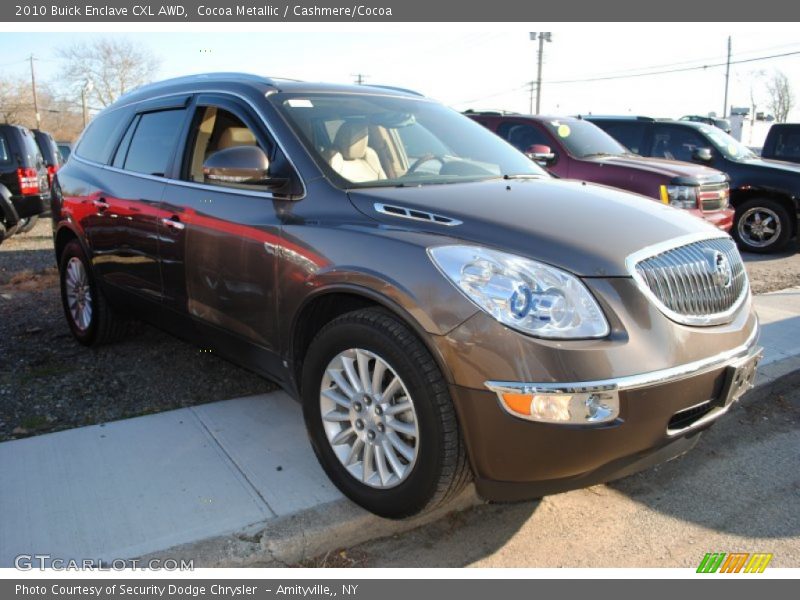 Cocoa Metallic / Cashmere/Cocoa 2010 Buick Enclave CXL AWD