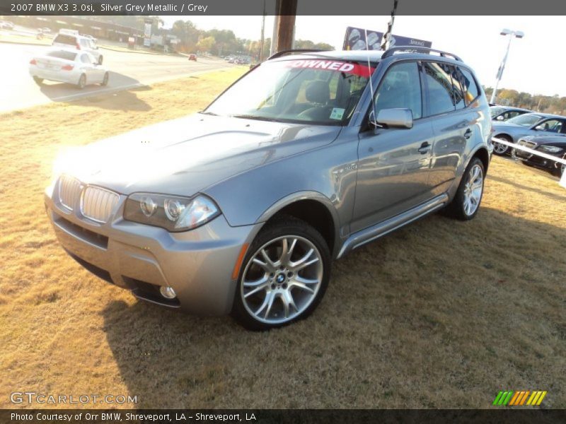 Silver Grey Metallic / Grey 2007 BMW X3 3.0si