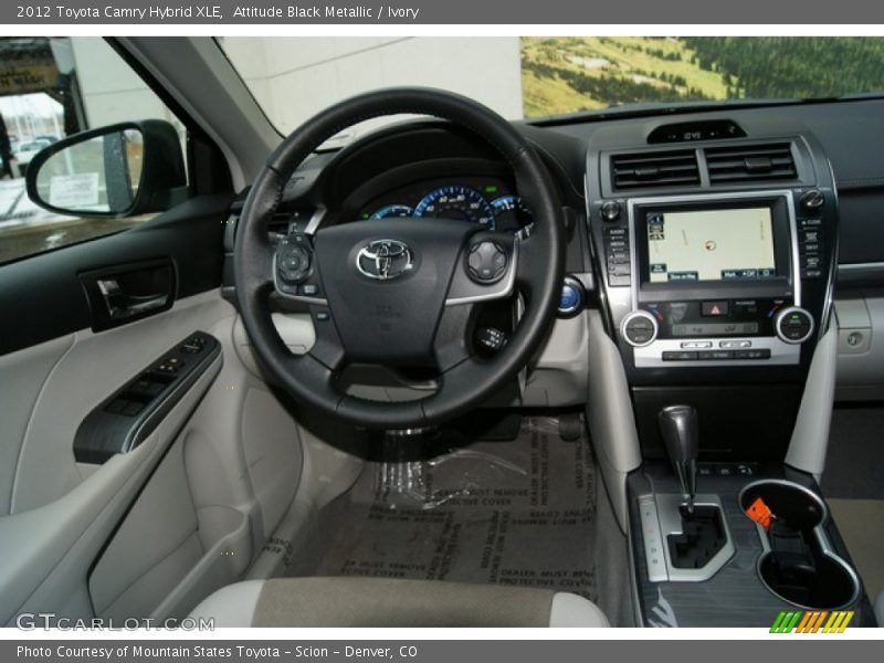 Attitude Black Metallic / Ivory 2012 Toyota Camry Hybrid XLE