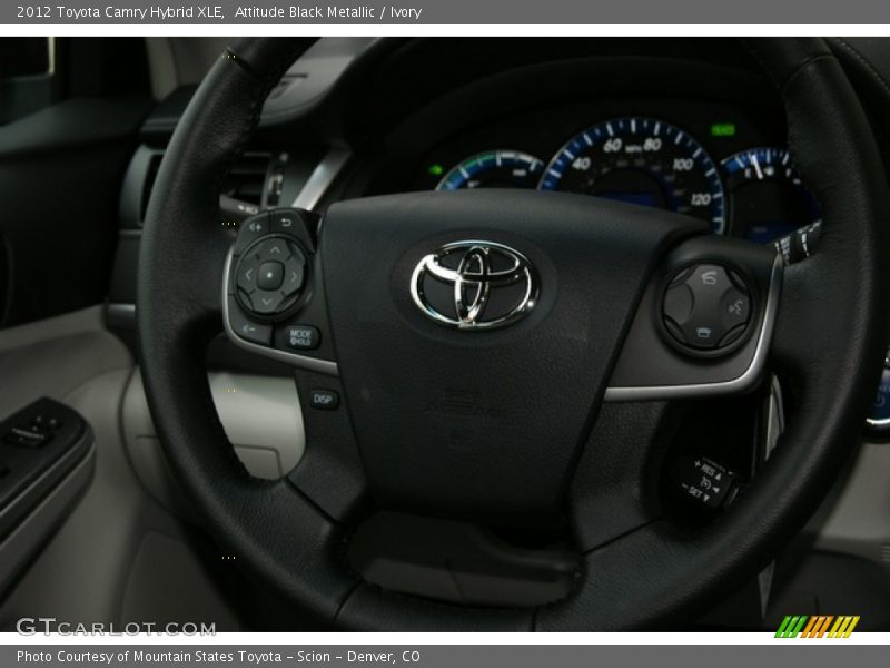 Attitude Black Metallic / Ivory 2012 Toyota Camry Hybrid XLE