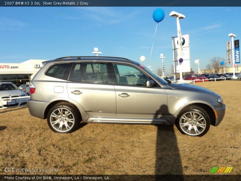 Silver Grey Metallic / Grey 2007 BMW X3 3.0si