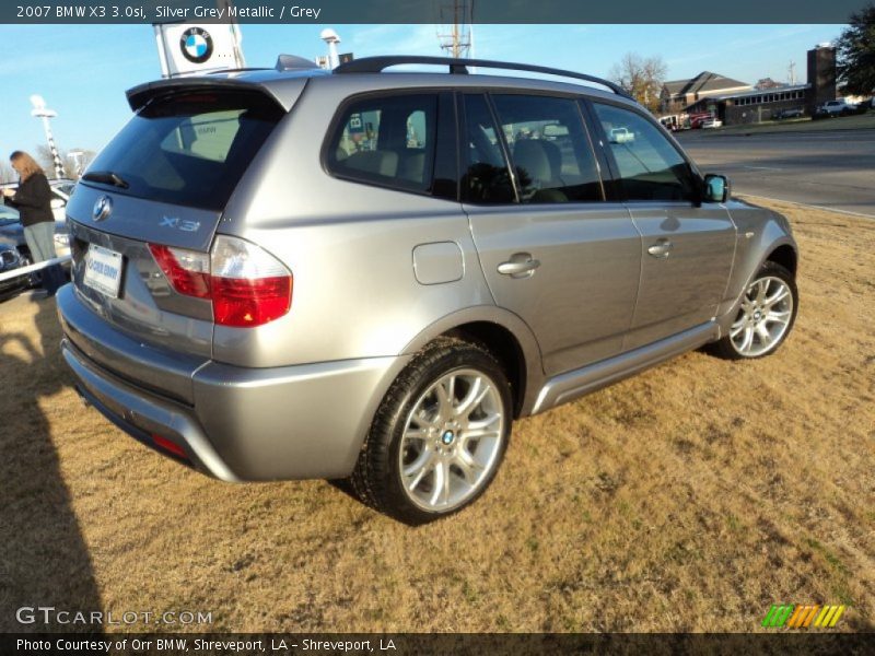 Silver Grey Metallic / Grey 2007 BMW X3 3.0si